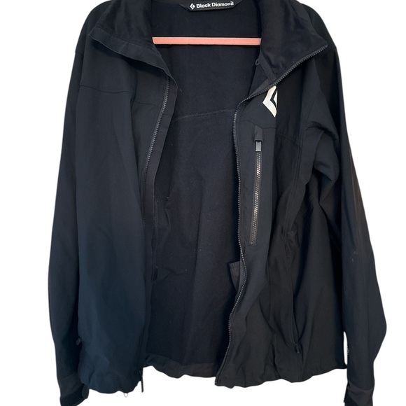 Black Diamond Other - Black Diamond Performance Jacket Black High Collar